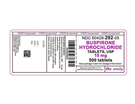 BUSPIRONE HYDROCHLORIDE Tablet