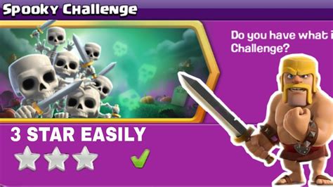 Easy Way To Star Spooky Challenge Clash Of Clans Youtube