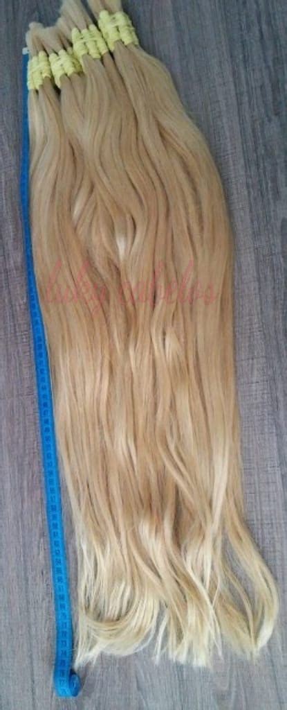 Cabelo Humano Loiro Claro Aplique Mega Hair 70 A 75cm 100 Gr Mercado