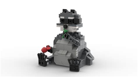 LEGO MOC Raccoon by OwlClicker | Rebrickable - Build with LEGO