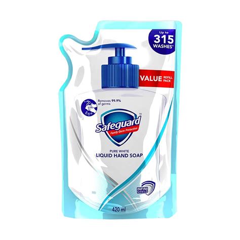 Safeguard Pure White Liquid Hand Soap 420ml Refill Shopee Philippines