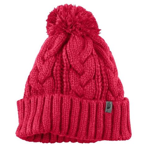 The North Face Womens Rigsby Pom Pom Beanie Winter Hats Pom Beanie Beanie