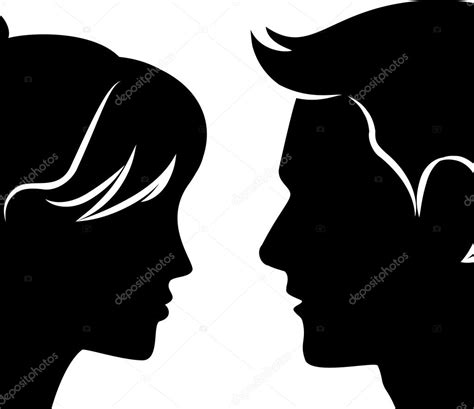 Silhouette two falling in love on a white background — Stock Vector ...