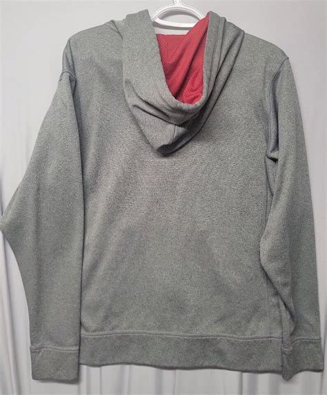 Manny Pacquiao Nike Hoodie Rare Heather Grey Red Mens Medium Boxing