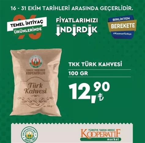 Tarım Kredi marketleri yeni indirimli ürünler listesini yayınladı