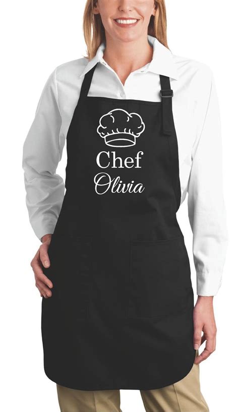 A Woman Wearing An Apron That Says Chef Julia