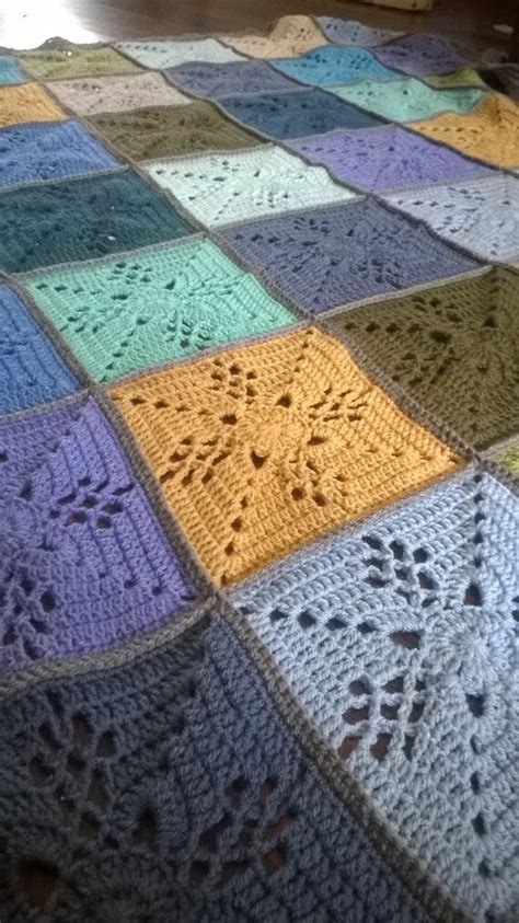 Victorian Lattice Square Crochet Blanket