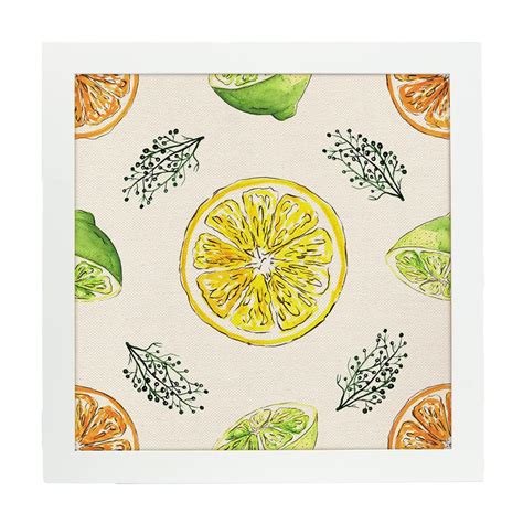 Poster Di Limon Square Limon Foglio Di Frutta E Verdura Quadrata