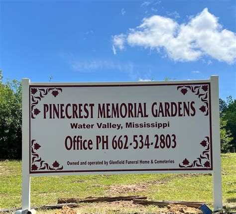 Pinecrest Memorial Gardens In Water Valley Mississippi Find A Grave