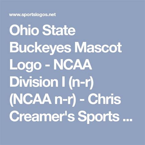 Ohio State Buckeyes Mascot Logo