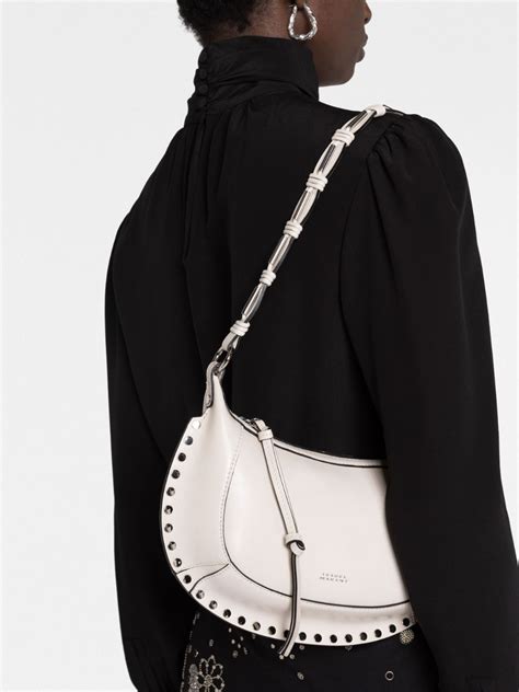 Isabel Marant Oskan Moon Leather Shoulder Bag Farfetch