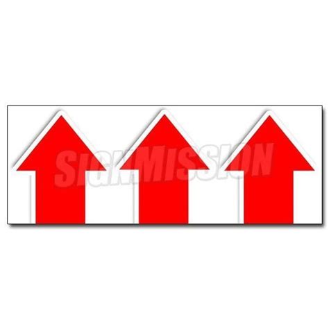 Signmission Giant Up Arrow Decal Sticker Turn Here Sale Follow