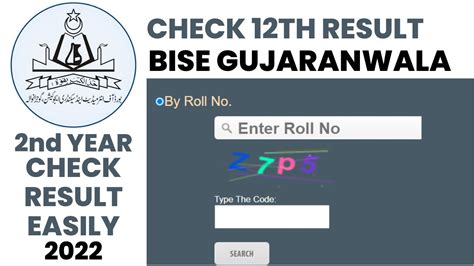 Bise Gujranwala 12th Class Result 2022bise Grw 2nd Year Result Check