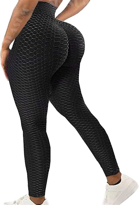 SEASUM Women High Waisted Yoga Pants Workout Butt Lifting Scrunch Booty