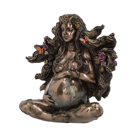 Gaea Mother Earth Of All Life Bronze Figurine Cm Gothic Gifts