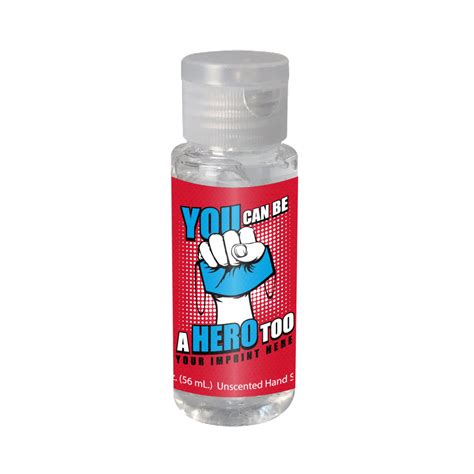 Health Awareness Hand Sanitizer Customizable You Can Be A Hero Too