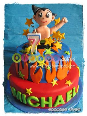 Olanos: Astroboy Birthday Cake