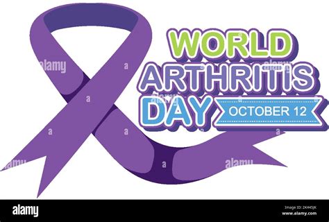 World Arthritis Day Poster Design Illustration Stock Vector Image And Art