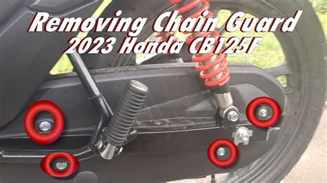 Removing The Chain Guard Honda Cb F Youtube