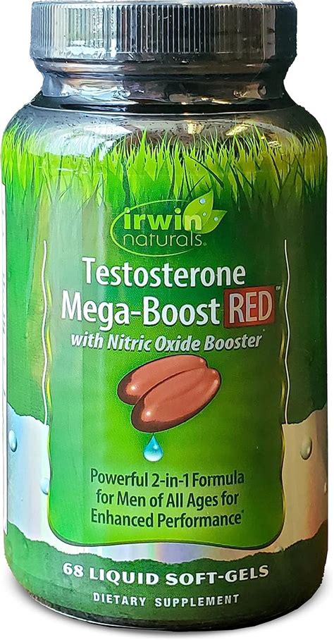 Irwin Naturals Testosterone Mega Boost Red 68 Sgels