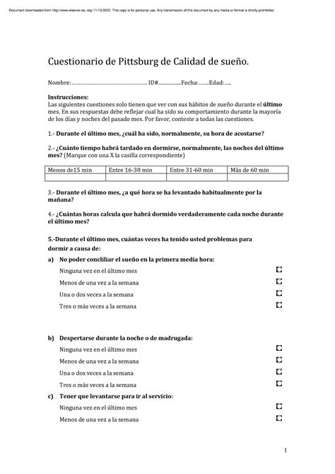 Mmc1 Sueñoooooooo Cuestionario de Pittsburg de Calidad de sueño