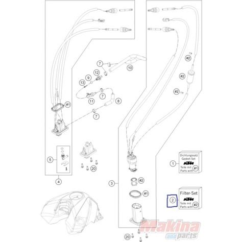 75007090000 Filter Set Fuel Pump KTM Duke 690 SMC 690