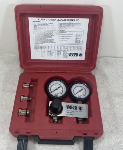 Matco Tools Cylinder Leakage Tester Kit Clt For Sale Online Ebay