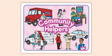 Community Helpers Display Poster Teacher Made Twinkl