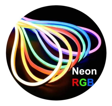 50mts Mangueira Neon Led Rgb 6x12 12v Corte 2 5cm Conector