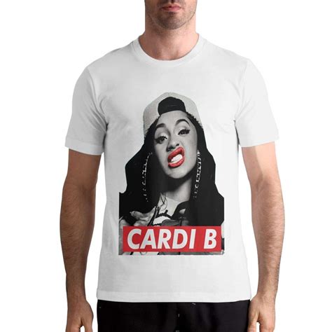 Cardi B S T Shirt Fashion Sports Casual Round Neck Short Sleeve Tees