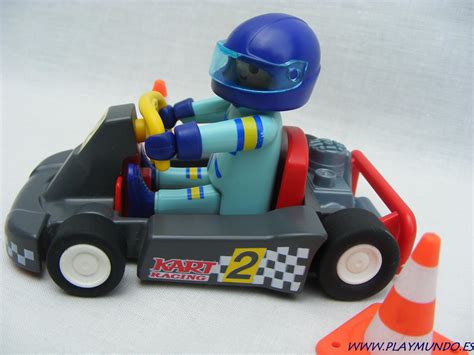 PLAYMOBIL 3012 KART CARRERAS CON PILOTO AÑO 1998 2000