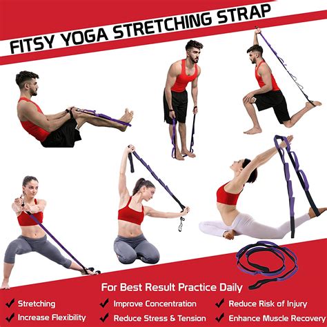 Fitsy 6 In 1 Foam Roller Set Resistance Bands Massage Roller Stick Yoga Strap And Exercise