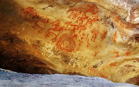 File:Bhimbetka Cave Paintings.jpg - Wikimedia Commons