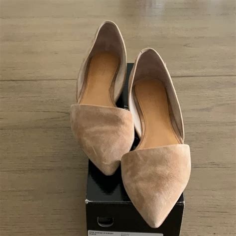 J Crew Shoes Suede Dorsay Flats Poshmark
