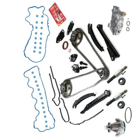 Timing Chain Kit Oil Water Pump Phasers Vvt Valves For L Ford