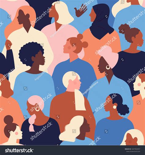 Female Diverse Faces Of Different Ethnicity Royalty Free Stock Vector