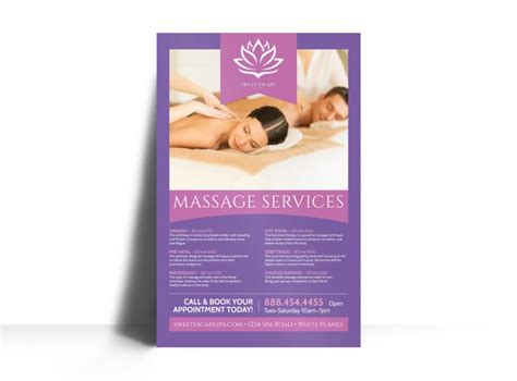 Massage Poster Templates Mycreativeshop