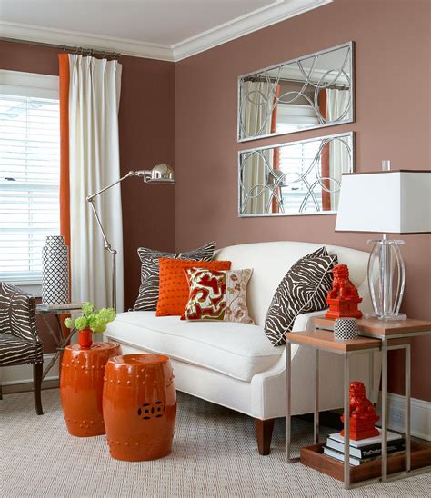 Burnt Orange And Brown Living Room Ideas Baci Living Room