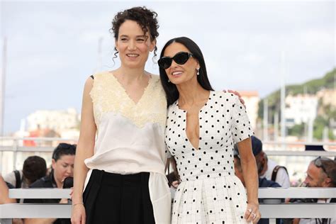 Coralie Fargeat Demi Moore THE SUBSTANCE Photocall Festival De Cannes