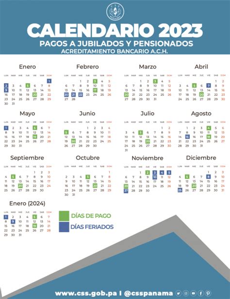 Calendarios De Pago Caja De Seguro Social