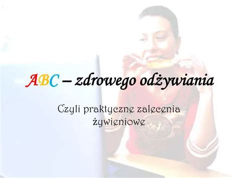 PPT A B C zdrowego odżywiania PowerPoint Presentation free