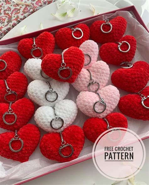 Amigurumi Heart Keychain Free Pattern Free Amigurumi Patterns