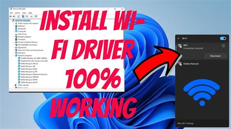 How To Install Wi Fi Drivers In Windows 10 11 Driver InstallWi