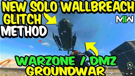 New Mw Glitch Solo Wallbreach Glitch Method Anywhere God Mode Glitch