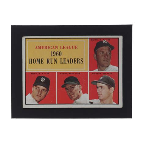 Mickey Mantle Roger Maris Jim Lemon Rocky Colavito Topps