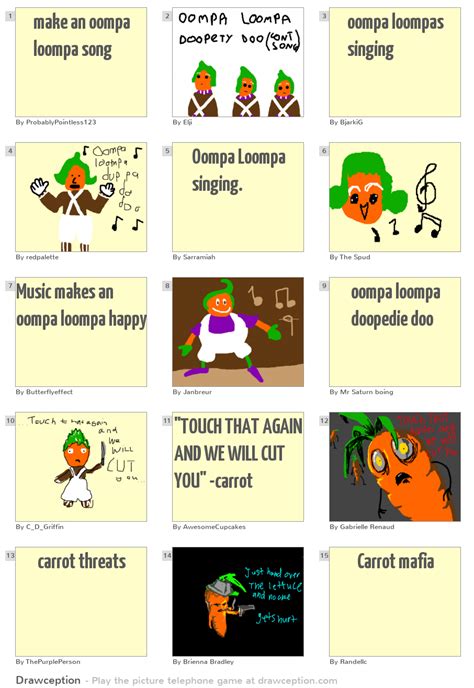 make an oompa loompa song - Drawception