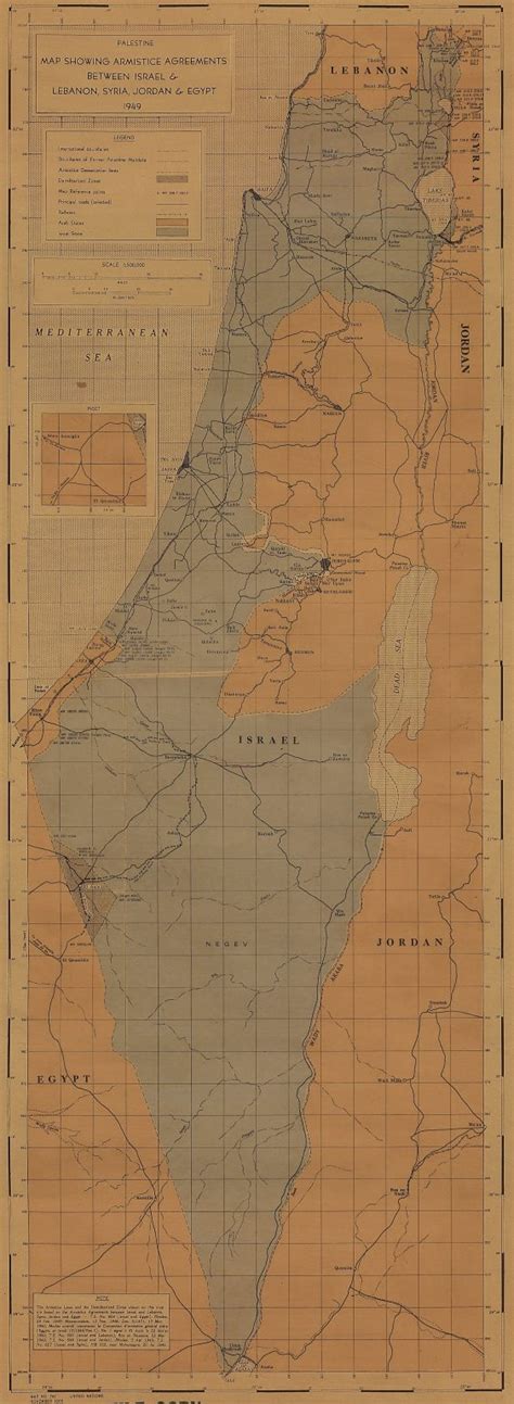 United_Nations_Palestine_map_showing_Armistice_Agreements_between ...