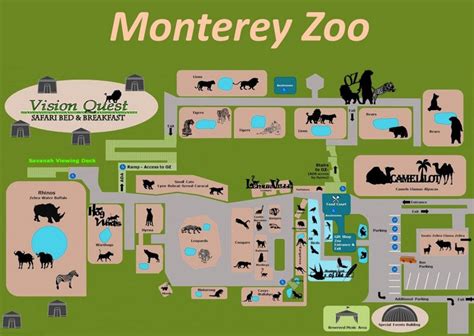 Monterey Zoo Map - Ontheworldmap.com