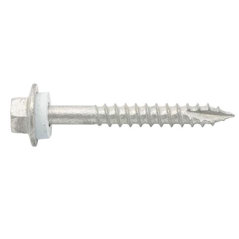 Zenith Timber Screws Hex With Seal Galvanised 12g X 45mm 50 Pack