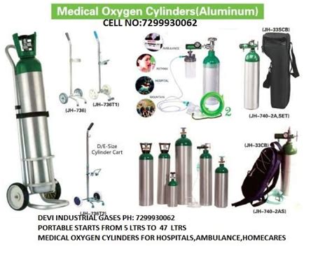 Aluminum Body 5 10 Litre Medical Portable Oxygen Kit 3000 7500 Psi 46